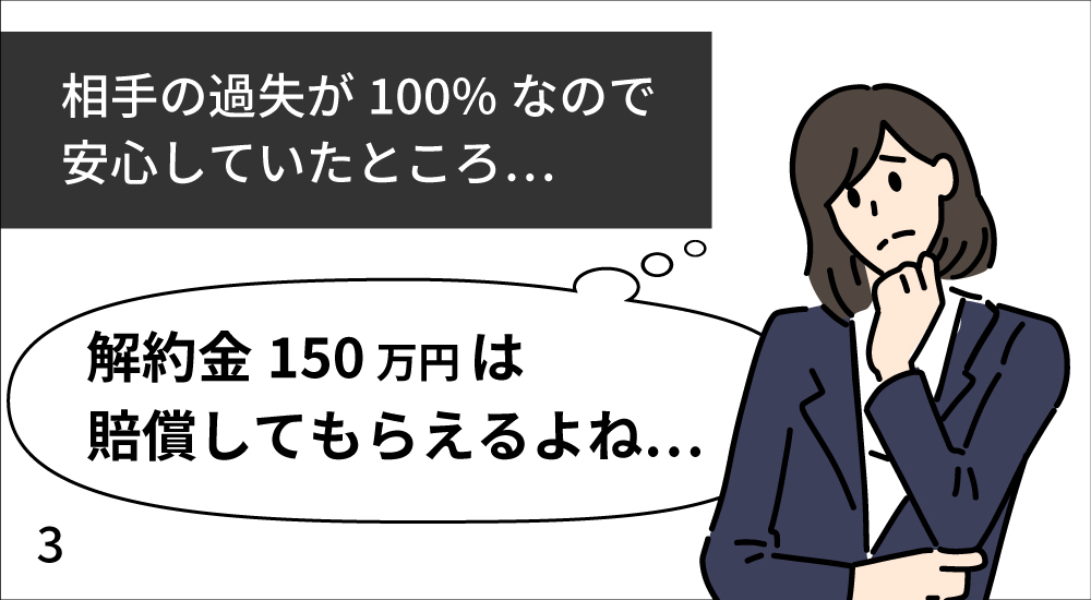 相手の過失100%なので安心していたところ…